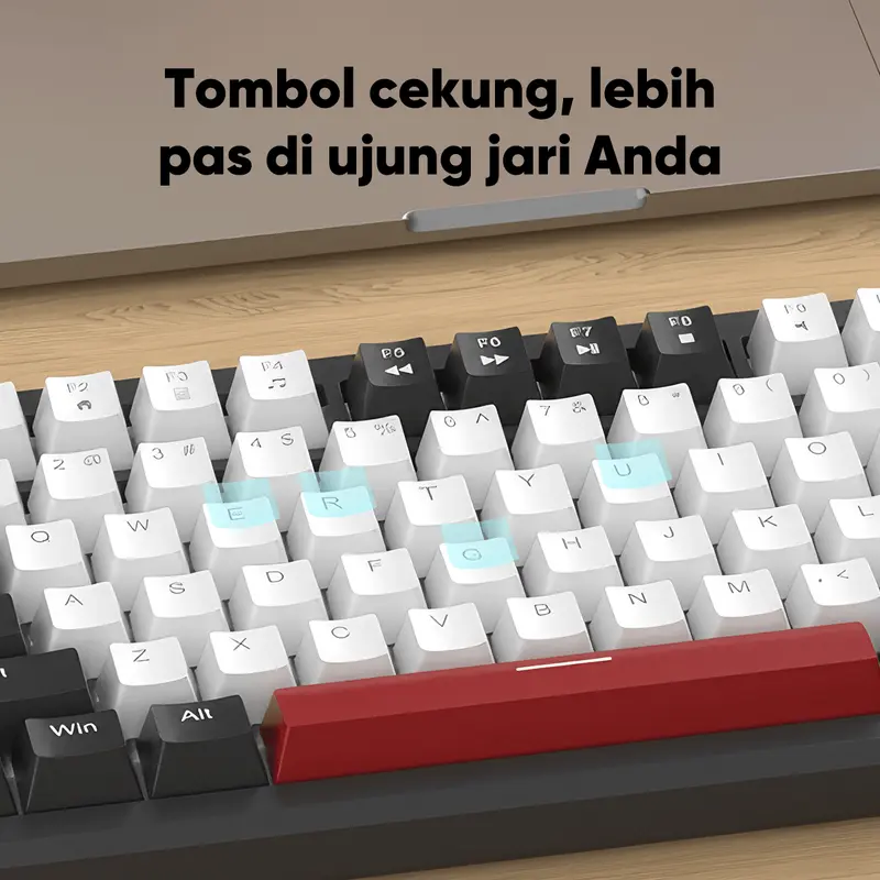 MAGEGEE Mechanical Keyboard Wired Gaming LED Light 75% Layout Black Switch/Brown Switch/Red Switch/Yellow Switch STAR75 4