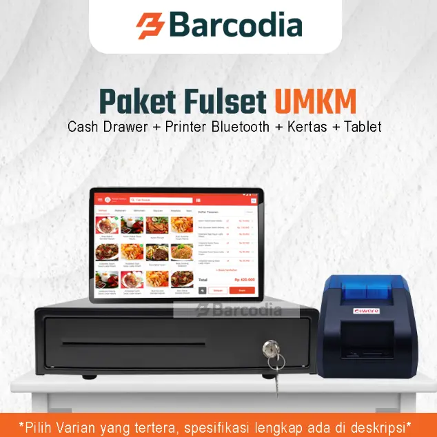 PAKET KASIR / PPOB ANDROID (CASH DRAWER+PRINTER BLUETOOTH+KERTAS) 0