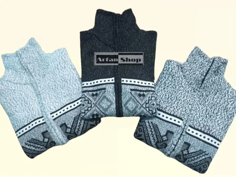 Jaket Rajut Resleting Leher Tinggi Tebal Premium Pria Wanita | Sweater Knit Zipper Turtleneck Motif Saku | Knitwear Baju Hangat Ibu 8