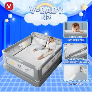 V-BABY CARE Baby Bedrail Safety Guard Bedguard  Pembatas Pengaman Pagar Kasur Bayi V BABY-N2