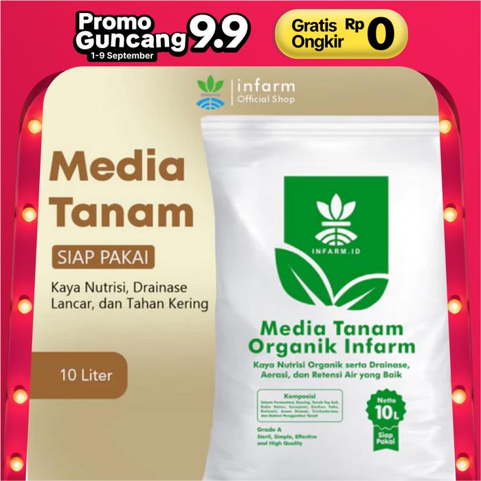 Gambar INFARM - Media Tanam Organik 10L dengan Trichoderma, Menyuburkan Tanah, Menekan Jamur dan Mempercepat Pertumbuhan Akar dari Infarm Kota Surabaya Tokopedia