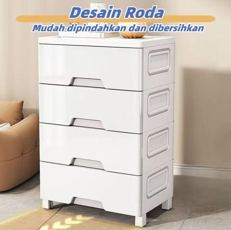 CuteBaby Lemari Pakaian/Lemariplastik/Laci Plastik/Kabinet Drawer Storage CabinetUkuran Jumbo 5 Tingkat Termurah Lemari Penyimpanan