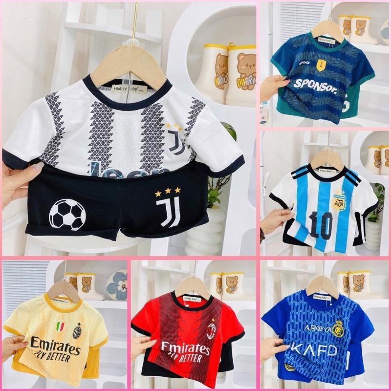 [Shin Kids] [KO NHẬN IN TÊN] Dưới 1m15 (6-24kg) Bộ Đá Banh Thun Lạnh Dành Cho Bé Đi Học,Chơi Thể Thao Siêu Xinh Dành Cho Bé.Đồ Bộ cho Bé,Đồ ngủ cho bé, đồ mặc nhà cho bé.