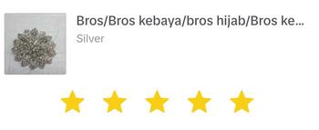 Product Review of Bros/Bros kebaya/bros hijab/Bros kebaya kutubaru/bros kebaya mewah/brooch/Bros kebaya Bulat Elegan Bunga Clips from i**0 0