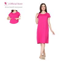 Gambar Baju Menyusui / Baju Hamil / daster / dress hamil Ellen Grey Square - soft denim dari Baju Hamil Menyusui Happymomma Kota Tangerang Selatan 1 Tokopedia