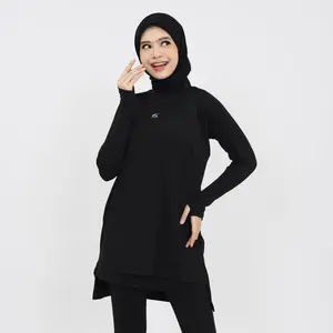 SHEZ UP Baslayer Kaos Olahraga Wanita Lengan Panjang Sporty Fit Body Bahan Stretch Premium Adem Menyerap Keringat Cocok untuk Yoga Volly Lari Gym Senam