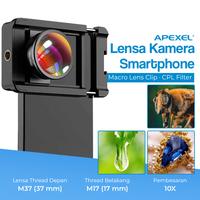 Gambar APEXEL Lensa Kamera HP Smartphone Macro Lens Clip 10X CPL Filter - APL-HB100CPL dari Apexel Indonesia Kota Administrasi Jakarta Barat 2 Tokopedia