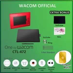 Wacom One Small CTL - 472/K0-CX Creative Pen Tablet CTL472 CTL 472 KO