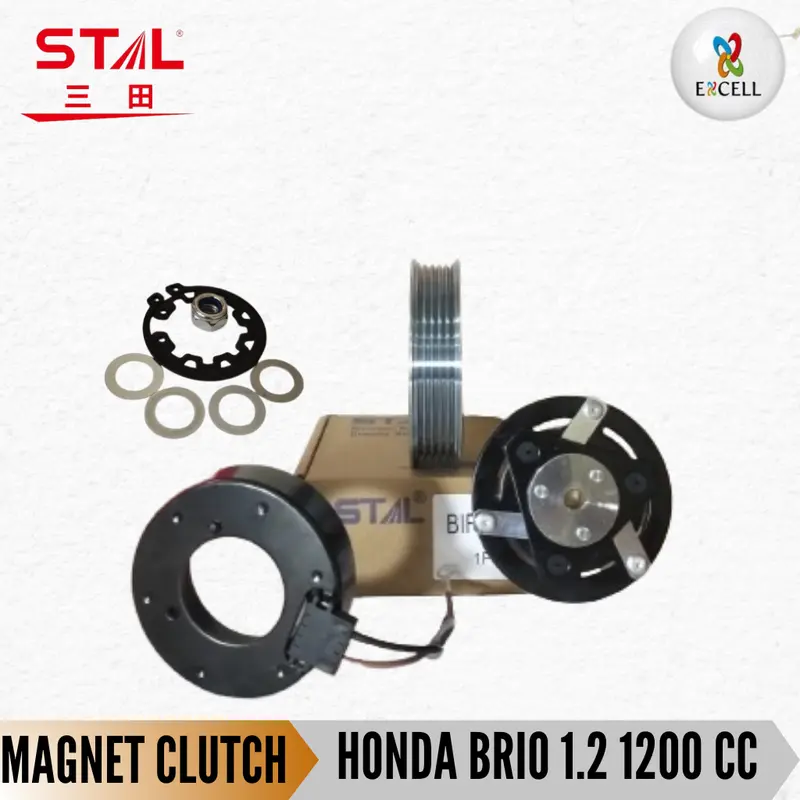 Magnet Clutch Pulley Pully Compressor AC MOBIL Honda Brio 1.2 1200 cc 3