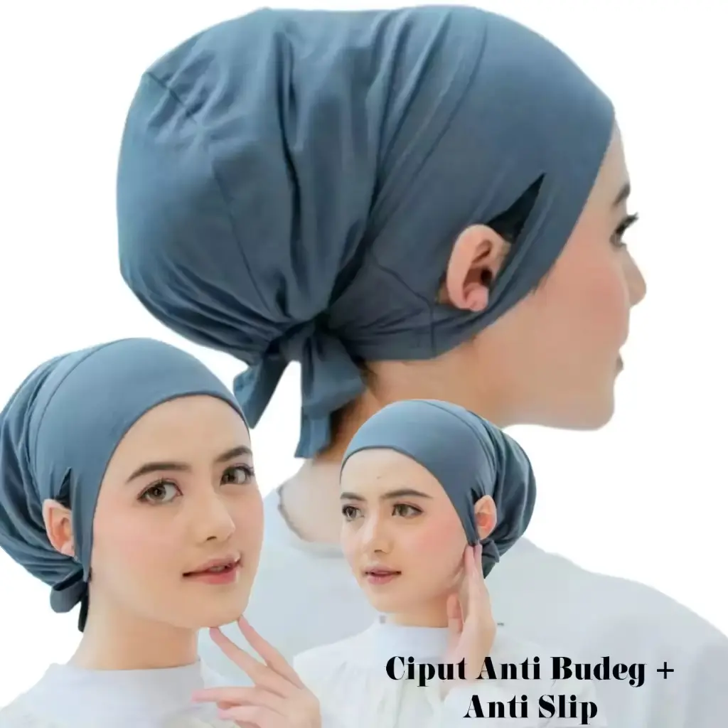 Ciput Hijab Anti Budek Anti Slip Lubang Telinga Kirei Hijab - Kerudung, Wanita