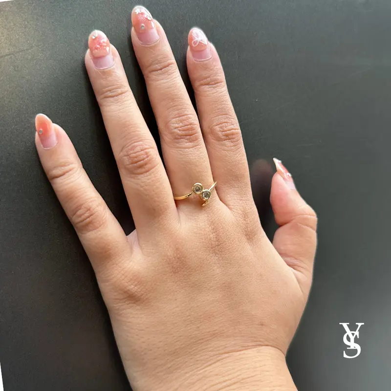 Semicolon Ring CINCIN Semicolon Titanium Anti Karat | Your Soul Jewelry 2