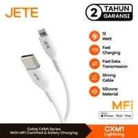 Gambar JETE CXM1 Kabel iPhone MFi Fast Charging 12W | USB to Lightning Mfi - Garansi Resmi 2 Tahun dari JETE Authorized Shop Kota Semarang 1 Tokopedia