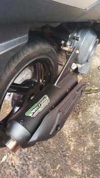 Product Review of Knalpot CMS Suara Ngebas Gerung Adem Full System Original Mahjong Muffler untuk Motor Beat Scoopy Vario Mio Nmax Aerox PCX dll - Motorcycle, Foto from Y** 0