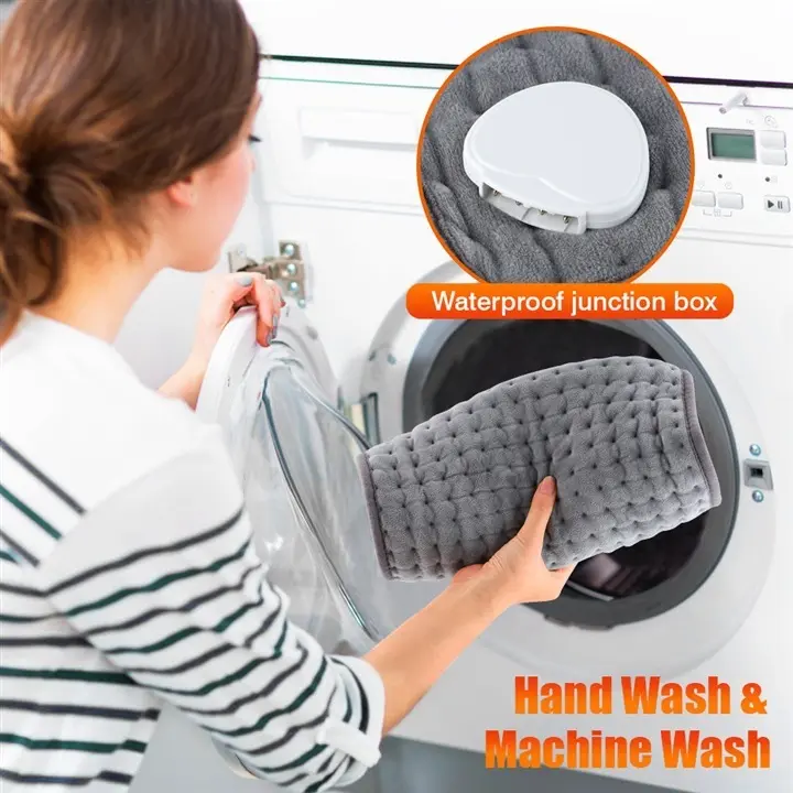 【COD】30x60cm Bantal Panas terapi kesehatan Alat Terapi bantal listrik panas terapi elektrikukuran besar 10-Level Fast Heat Mat Relief Pain 8