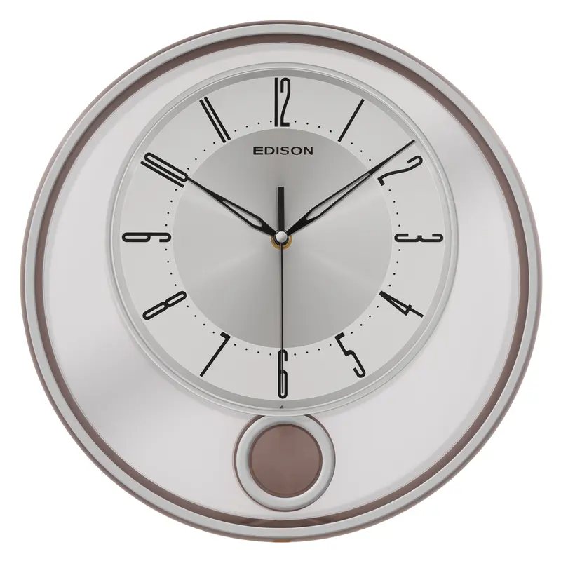 Jam Dinding Edison Sweep ES 343 AL66 Bandul Diameter 330mm 33cm 5