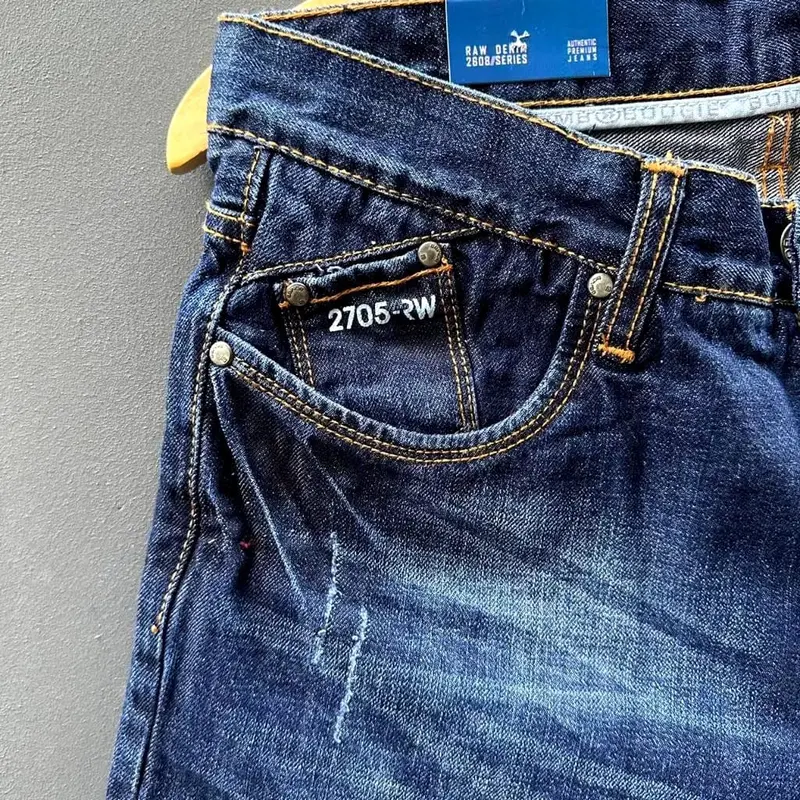 Celana Pendek Jeans  Pria Terbaru Import Distro Sobek/Celana Pria Denim Cowok/Celana Jeans Pria Dewasa Santai/Celana Distro Anak Laki Laki Fit Slim 5