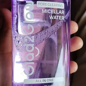 GladGlow Pore Clearing Micellar Water 130ml /230ml/ 300ml - All in One For All Skin Type Menghapus Makeup Waterproof Membersihkan Pori Pori Meratakan Tekstur Kulit Mengembalikan Kesegaran Glowingnya Seharian G2G