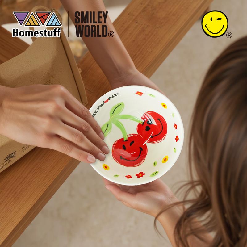 [SNI] HOMESTUFF x SmileyWorld / Hampers Mangkok Set SmileyWorld / Motif SmileyWorld lucu / Bowl Set Japanesse motif SmileyWorld Souvenir / Garansi 5