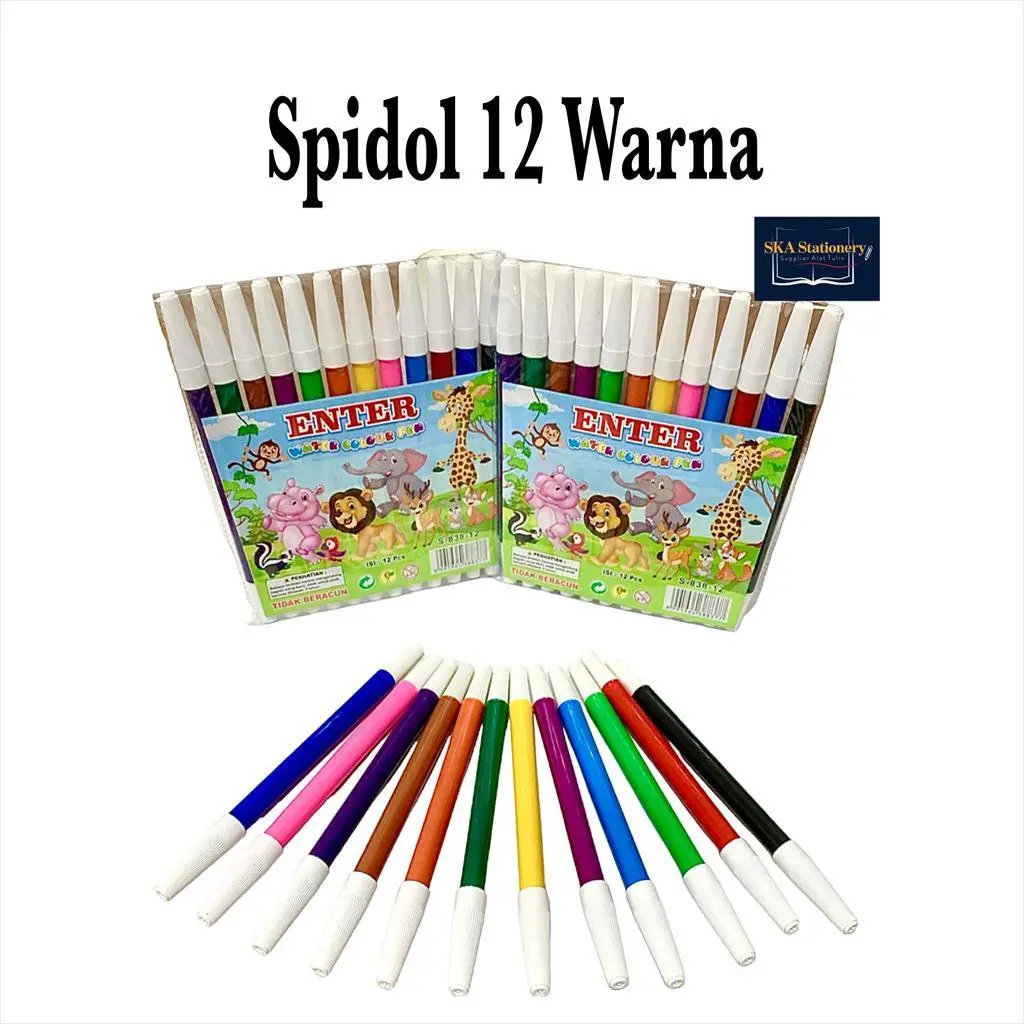 Spidol Kecil 12 Warna 838 Colour Pen (Set)
