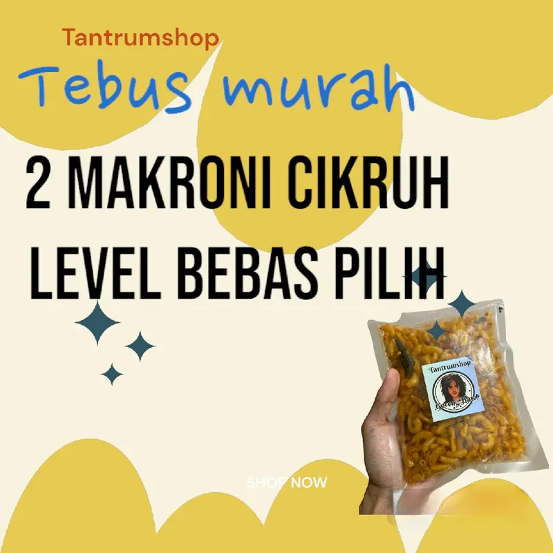PAKET BUNDLING 2 CEMILAN < 2 MAKARONI CIKRUH > MURAH DAN ENAK gurih Pedas 0