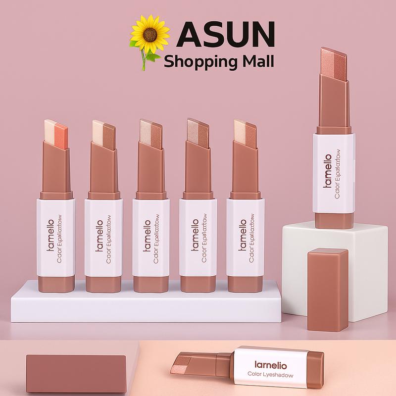 Phấn Mắt 2 Line Dạng Thỏi Lameila Color Eye Bền Màu, Lâu Trôi 3.8g Trang Điểm Nữ Cosmetic Mỹ Phẩm Eyeshadow Bảng Phấn Mắt Women