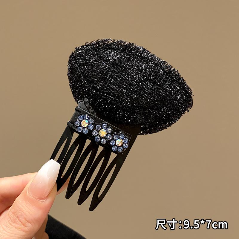 Product Introduction of Girls and Girls Fluffy Sponge Mat Hair Styling Sponge Mat Forehead Clip Princess Rhinestone Flower 8