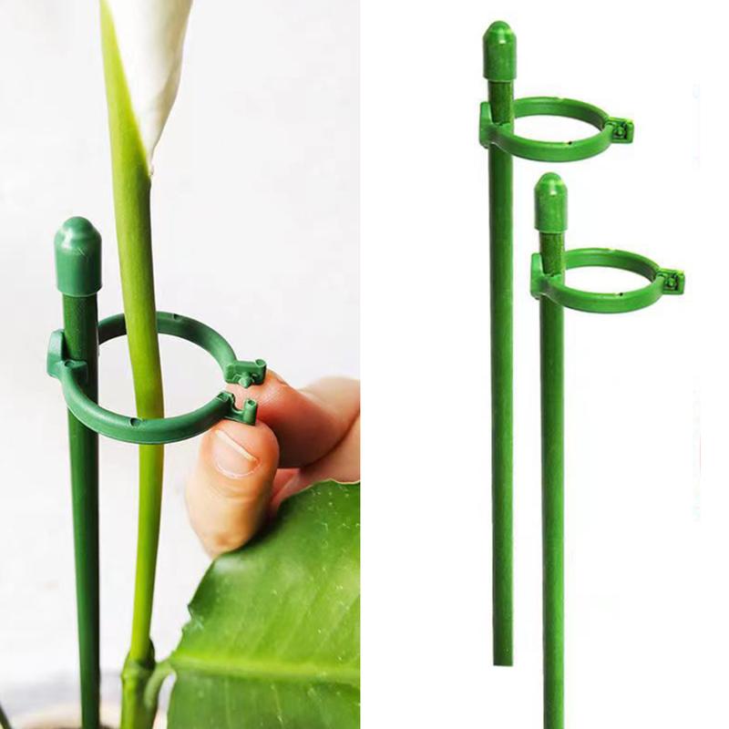 Product Introduction of 1PC Plant Stakes Green Adjustable Garden Single Stem Plant Support Stakes Plant Support Sticks with Rings for Indoor and Outdoor Plants,Flowers,Tomatoes 24