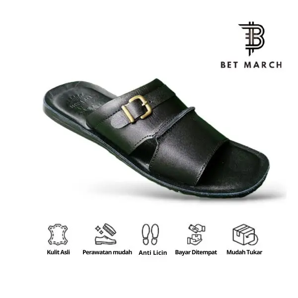 Sandal Kulit Pria dewasa | Sandal kokop terbaru | Sandal pria kulit asli 100% | sandal kulit | Sendal kekinian |  sandal kulit Kasual 4