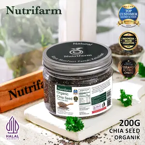NUTRIFARM CHIA SEED 200GRAM CHIA SEED NATURAL ORGANIK