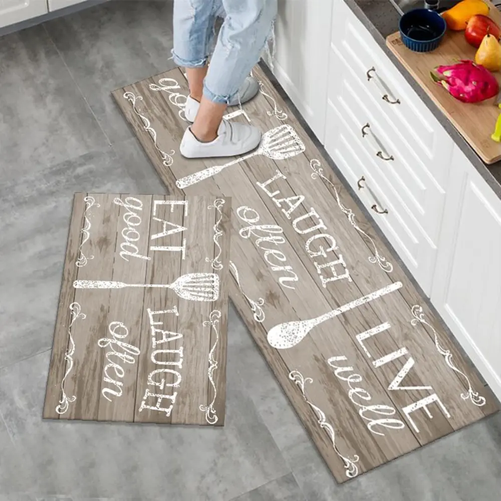 Household Non-slip Kitchen Floor Mat Water-absorbing Washable Doormat Long Rectangle Entrance Rug Bathroom