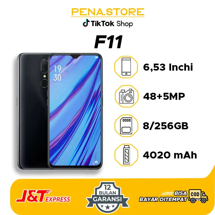 HP F11 Smartphone 8+256 GB Kamera 13 MP Bergaransi - Bluetooth 0