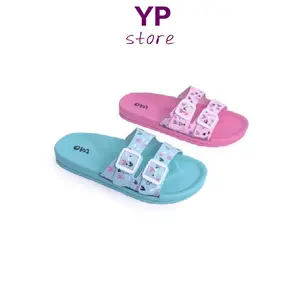 OVA sandal anak perempuan selop lovely kids biru dan fushia Fashion