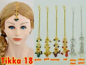 Tikka (no. 01-26) / Maangtikka Hiasan Dahi Pengantin India by Indired