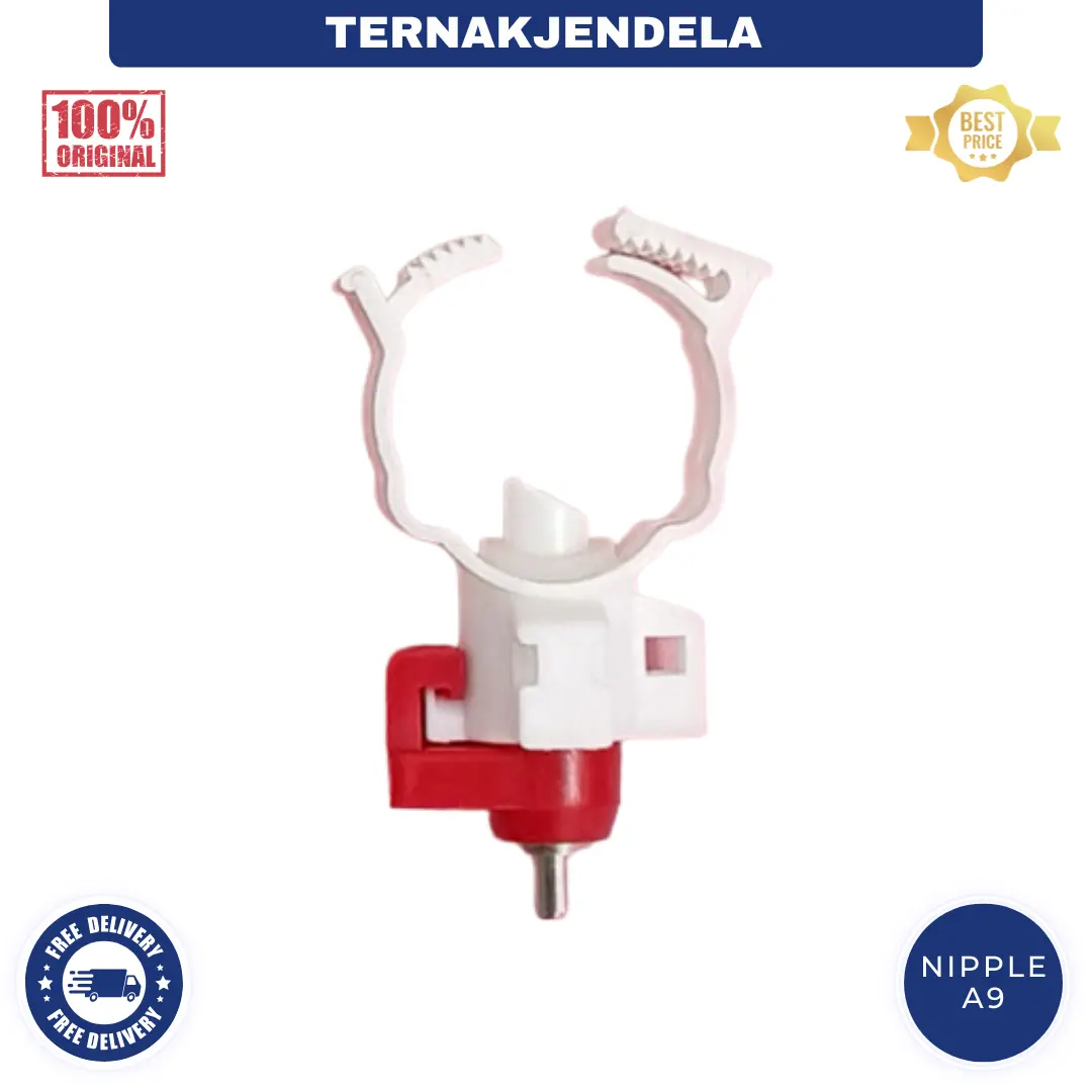 NIPPLE A9 - NIPPLE MERAH PUTIH AYAM PETELUR - Alat Minum Otomatis Segala Arah