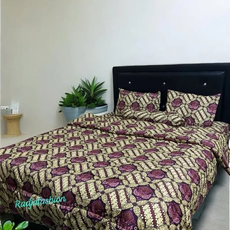 BEDCOVER MOTIF BATIK (SELIMUT SAJA) Lembut Katun deperse 7