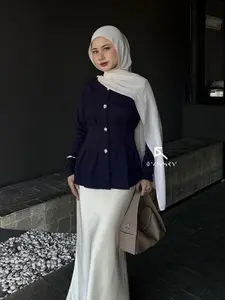 E Y S S K Y - Viola Peplum Blouse Fitted Body