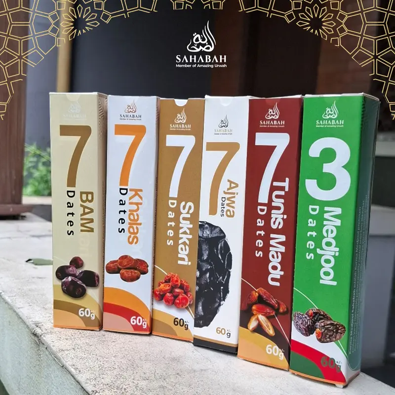 Kurma Sukari 7 Butir Premium Asli Kurma Nabi Madinah Ajwa Sukari Medjol Manis Lembut Oleh Oleh Haji dan Umroh 5