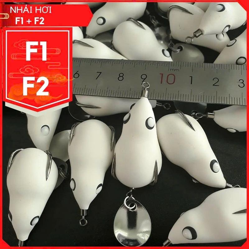  Nhái hơi F1 F2 MUA 2 TẶNG 1 BODY  mồi giả câu cá lóc siêu nhạy SIZE 7G 10G 