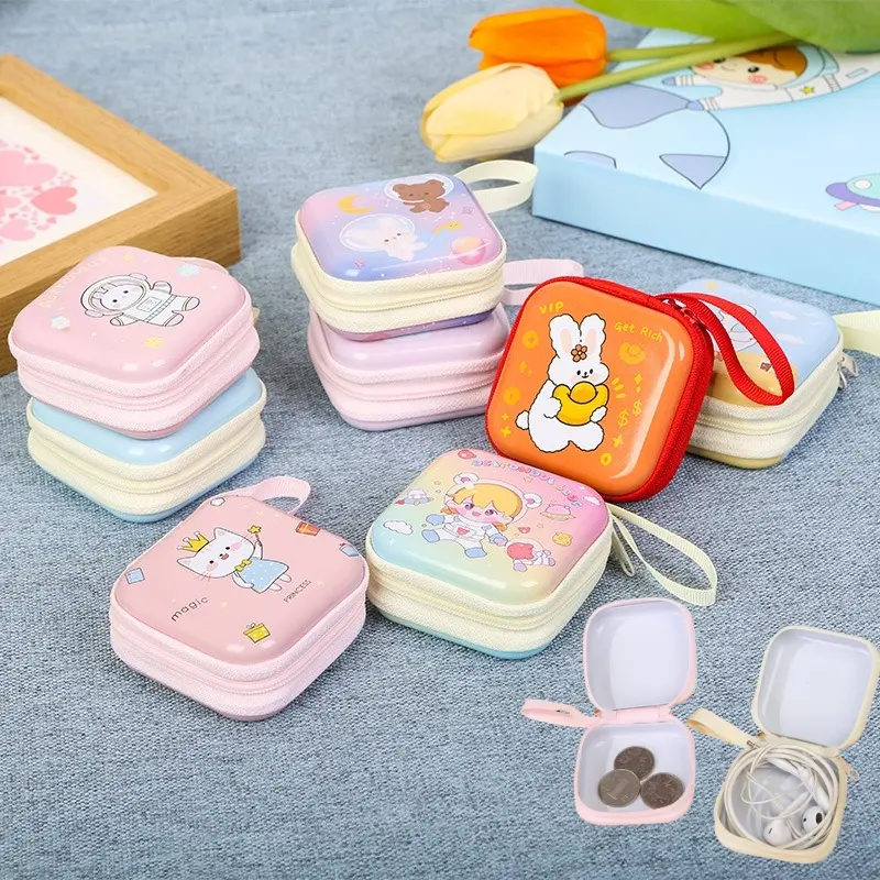 Dompet Kabel Headset Koin Aksesoris Handsfree Aesthetic Tas Penyimpanan Kecil Wanita - Kartu