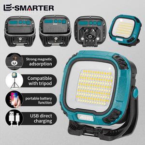 Lampu kerja multifungsi Soarfly yang telah dinaik taraf dengan pita magnet kuat, lampu LED genggam mudah alih dan tahan lama untuk kecemasan luar, lampu khemah biru dan kuning