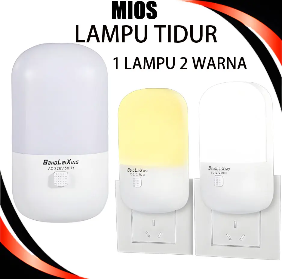 LAMPU TIDUR KUNING / LAMPU HEMAT ENERGI / LAMPU TIDUR 2 WARNA PUTIH DAN WARM WHITE