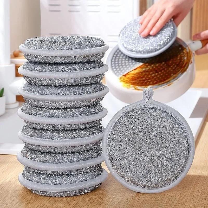 1 Miếng Bọt Biển Rửa Bát Đĩa Tạo Bọt 3 Lớp, Miếng Cọ Xoong Nồi Đa Năng
