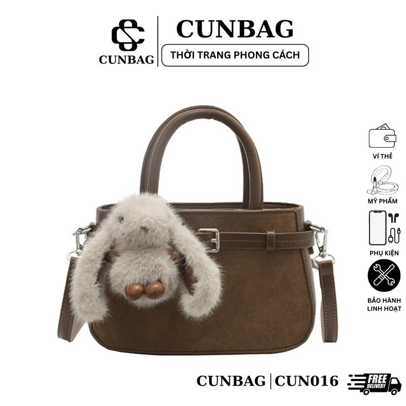 Deal Sốc Túi Xách Nữ Đeo Chéo Da Lộn Đi Chơi Thu Đông Đeo Dịp Tết Túi Đeo Vai Dễ Thươnng CUN016