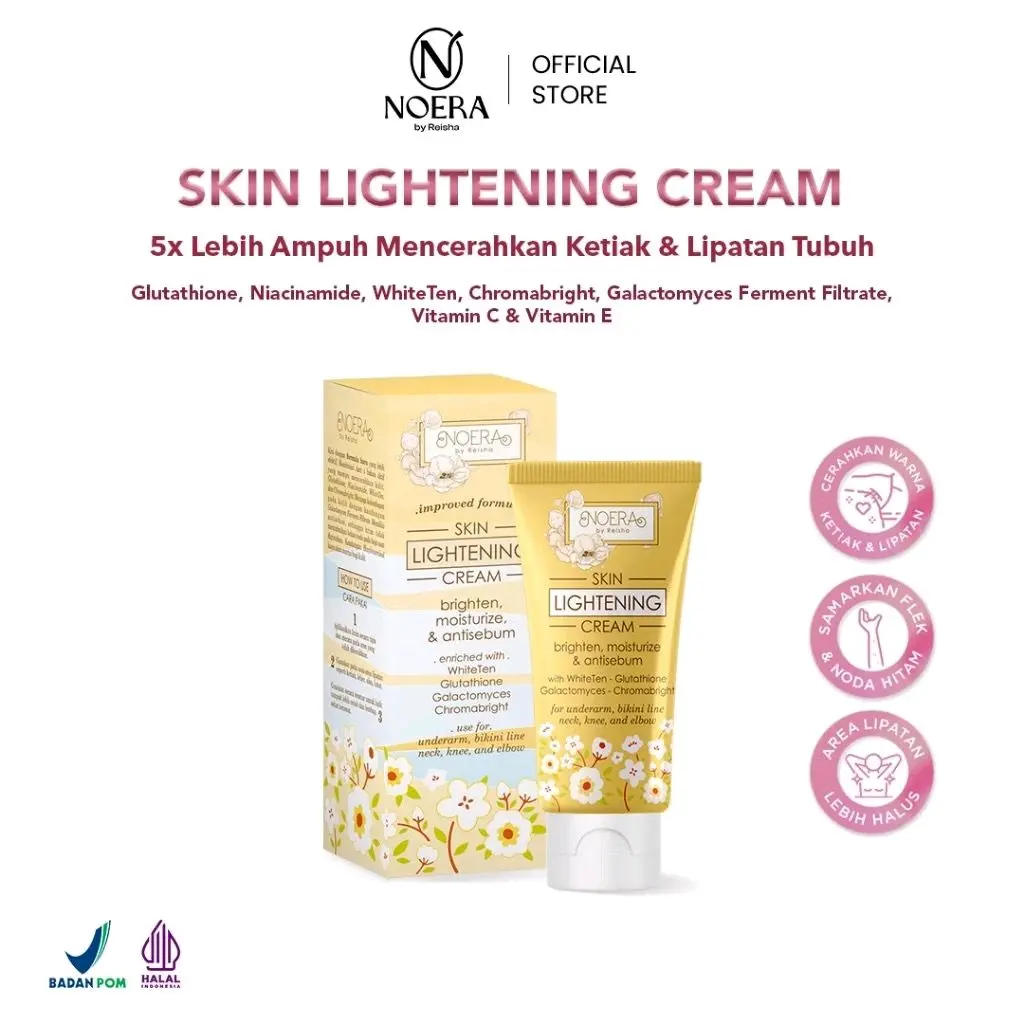 Noera Skin Lightening Cream 30gr | Cream Untuk Membantu Mencerahkan Area Lipatan dan Area Gelap