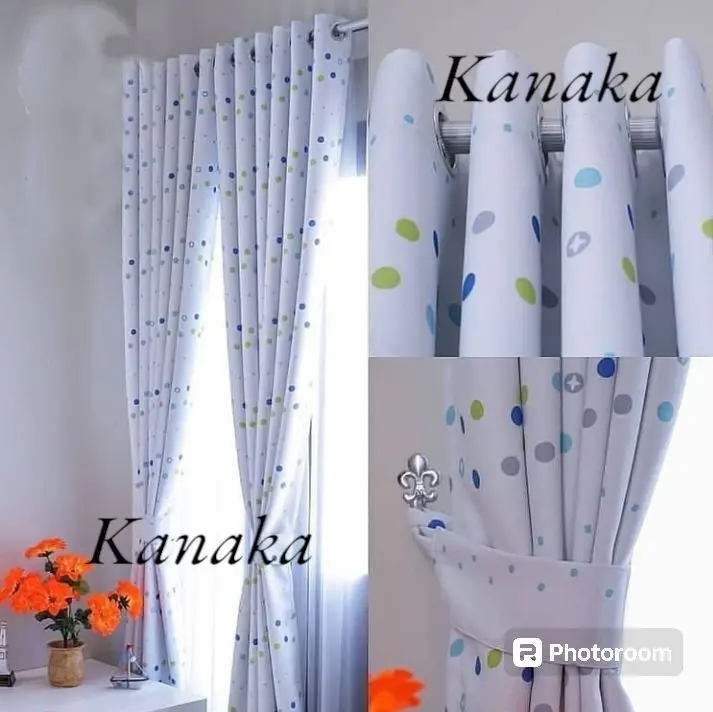 GORDEN SMOKRING TINGGI 220CM MINIMALIS UNTUK PINTU DAN JENDELA MODEL SMOKRING  UNTUK PINTU DAN JENDELA Kain Katun Curtain