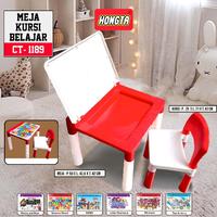Gambar AKAKO - Meja belajar anak + Kursi (1 set) CT 1189  100% BAHAN ORIGINAL PLASTIK dari AKAKOOFFICIALSHOP Kota Tangerang 2 Tokopedia