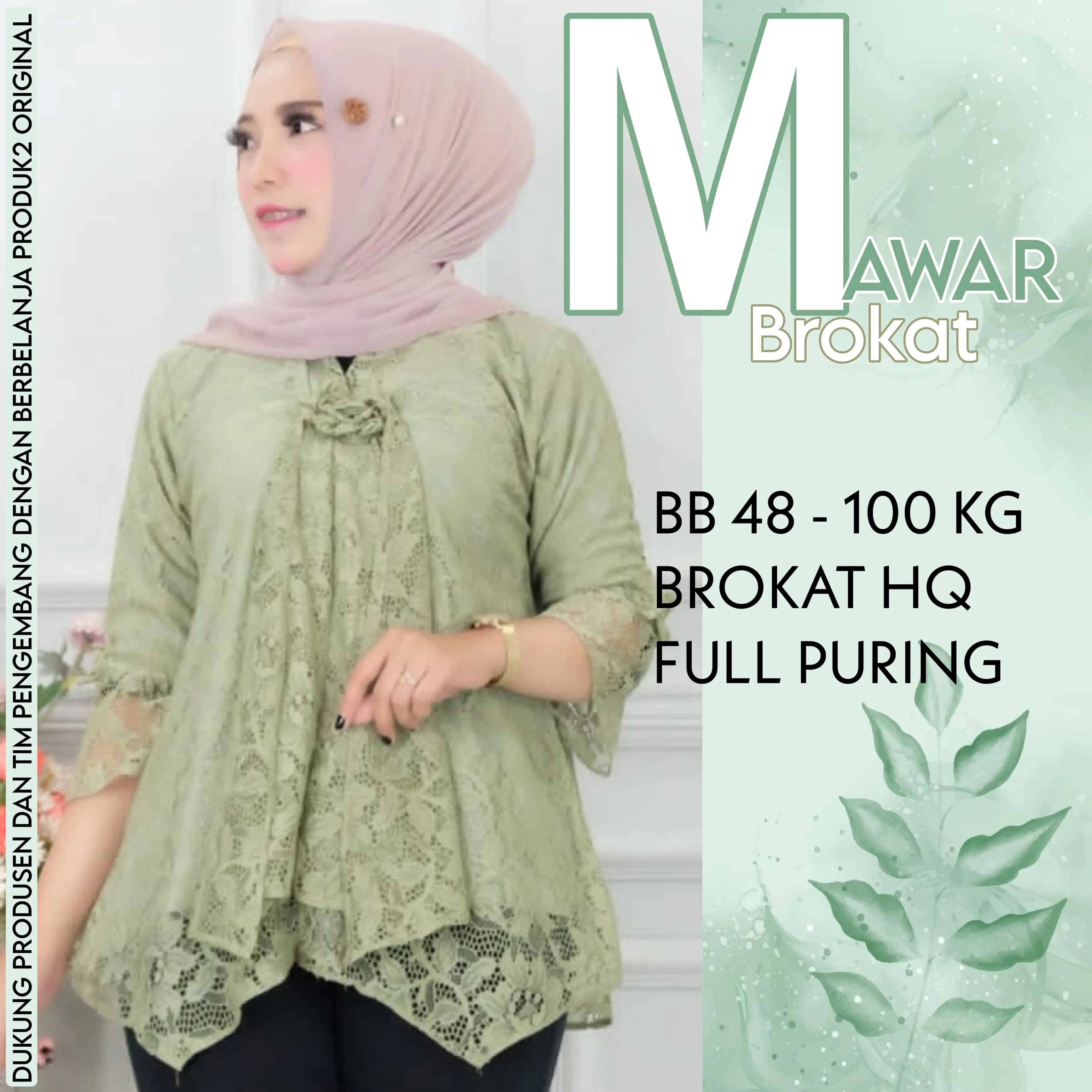 BLOUSE BROKAT MAWAR BB 45 SAMPAI 100 KG ALL ORIGINAL REAL PICT