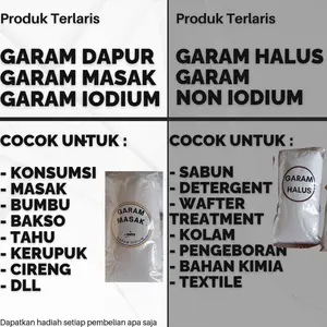 GARAM DAPUR 1KG - GARAM MASAK 1KG - GARAM DAPUR 1KG - GARAM IODIUM 1KG
