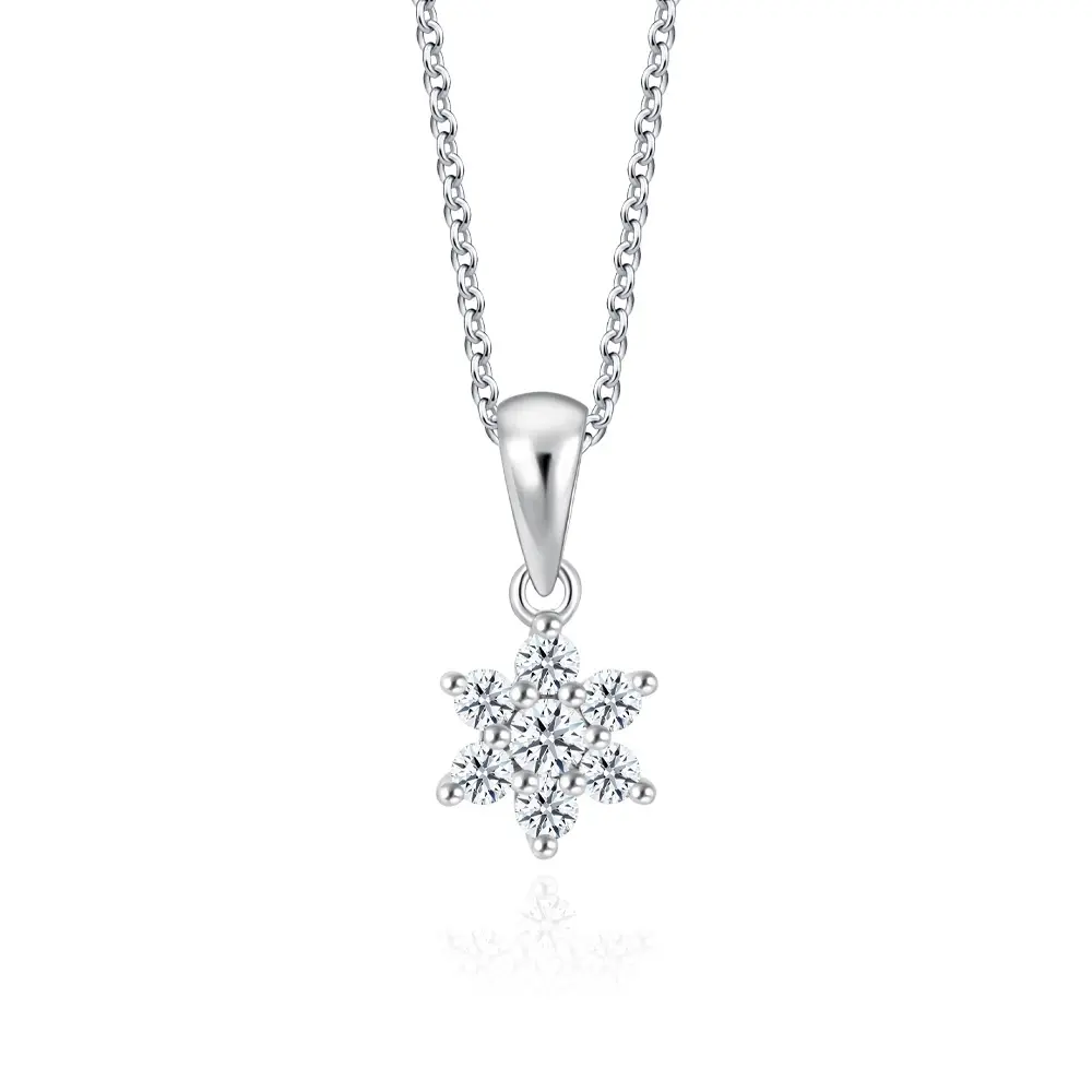 SK Jewellery Starry Blossom Diamond Pendant