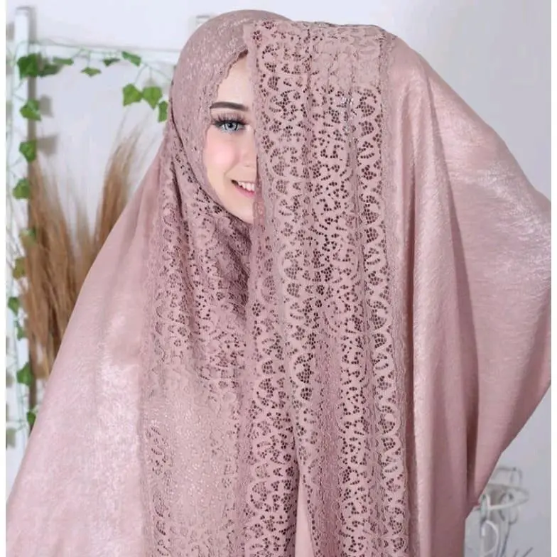 Mukena Dewasa Jumbo 2in1 Renda Kd Free Box Packing Mukena Santorini Luxsury Premium